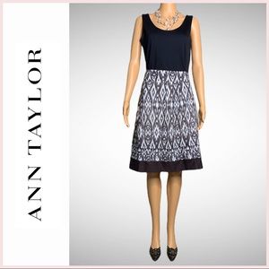 Ann Taylor Ikat Print Skirt NWT